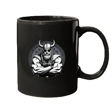 Discover Viking Warrior Man Odin Thor Norman Walhalla Mugs