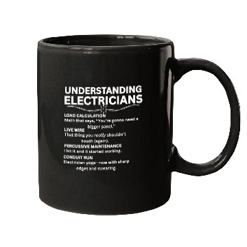 Discover Understanding Electricians Funny Jargon Definition Mugs
