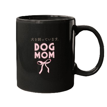 Discover Dog Mom Coquette Pink Bow Mugs