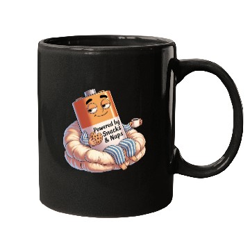 Discover Powered by Snacks & Naps Mugs