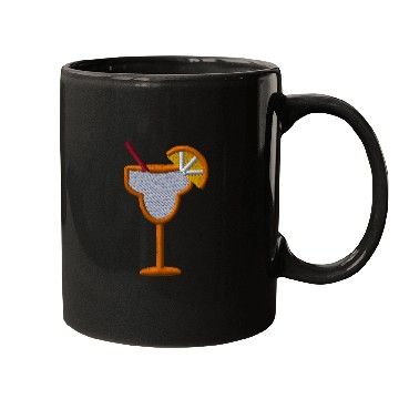 Discover Cocktail orange embroidered Mugs