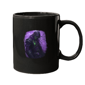 Discover Dark Elf with Poison Magic and Purple Shadow Power Mugs