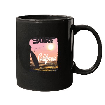 Discover Summer Surf Wave Riders Mugs