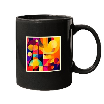 Discover Vibrant Geometric Harmony Mugs