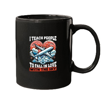 Discover Flight Instructor I Teach People To Pilot School Mugs
