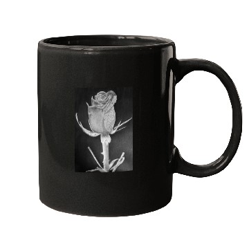 Discover Realistic Graphite Rose & Dew Drawing - RT Art © Mugs