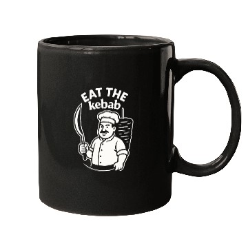 Discover Eat the Kebab – Funny Doner Chef Mugs