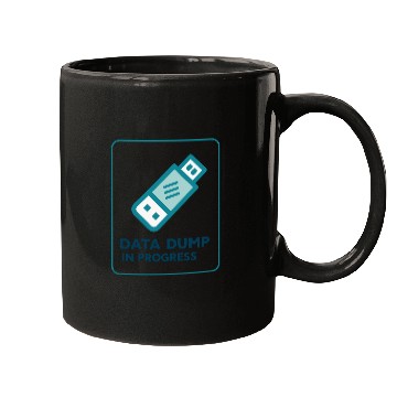 Discover Data Dump In Progress USB Drive 2000s Mugs