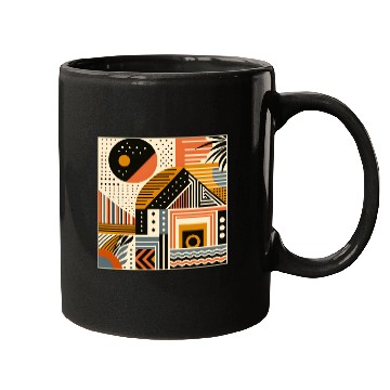 Discover Vibrant Geometric Shapes Mugs