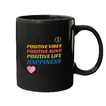 Discover Positive Vibes, Positive Mind, Positive Life Mugs