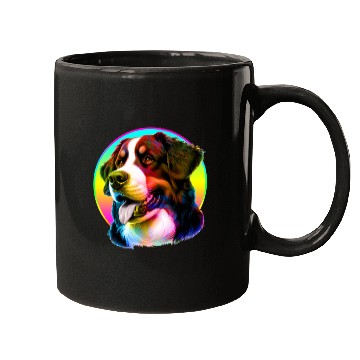 Discover COOL DOG COLORFUL RAINBOW Mugs