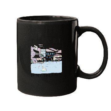 Discover Travel Therapy Design Mugs
