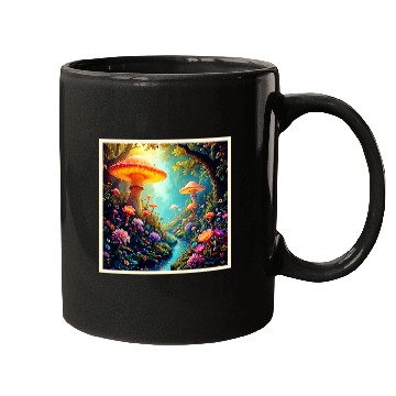 Discover Enchanted Mushroom Forest Dream Mugs