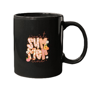 Discover Sweet Summer Time Preppy Peach Mugs
