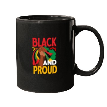 Discover Juneteenth Black And Proud Mugs