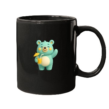 Discover A bear cub with a cocktail Mugs
