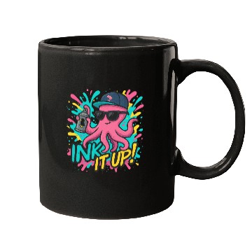 Discover Ink It Up – Cool Graffiti Octopus Street Art Desig Mugs