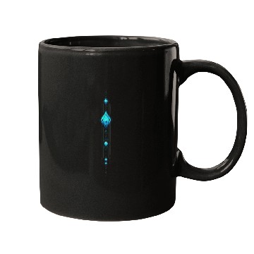 Discover Intricate Blue Gem Design Mugs