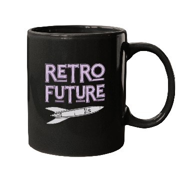 Discover Retro Future Rocket Nostalgia Mugs