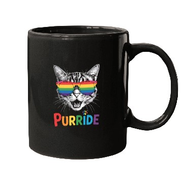 Discover Purride Proud Pride Cat LGBTQ Mugs