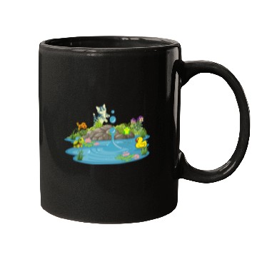 Discover Life & Nature (At the pond) Mugs