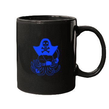 Discover Octopus pirate crew captain sailor buccaneer sail Mugs