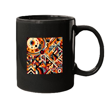 Discover Bold Geometric Abstract Mugs