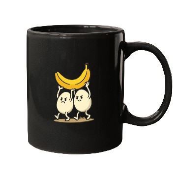 Discover Angry Eggs Carrying Banana – Cartoon Fun Mugs