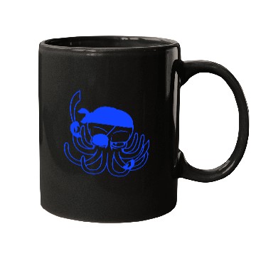 Discover Octopus pirate crew captain sailor buccaneer sail Mugs