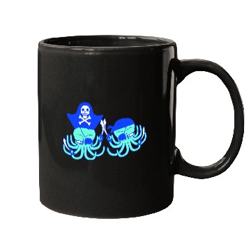 Discover Two octopus pirate sailing crew captain privateer Mugs