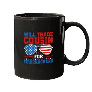 Discover Will Trade Cousin For Firecrackers Funny Mugs