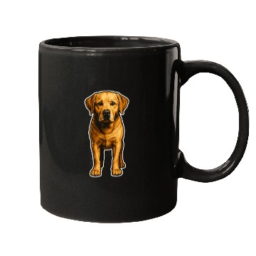 Discover Loyal Labrador – Realistic Dog Portrait Art Mugs