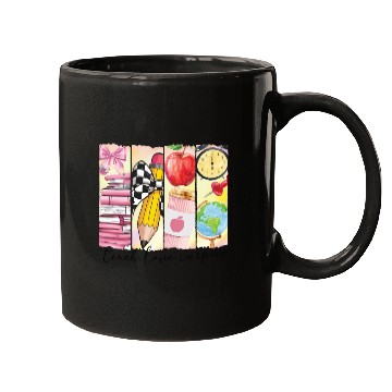 Discover Retro Teacher Brushstroke Teacher Mugs