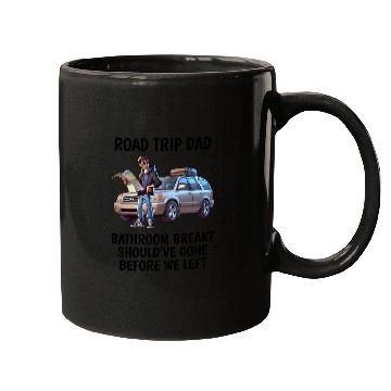 Discover Road Trip Dad Design Mugs