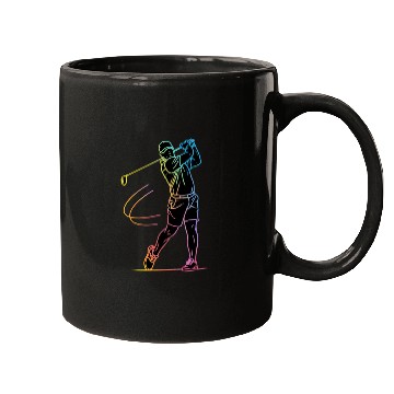 Discover Golfer Silhouette Golf Mugs