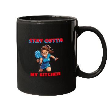 Discover Stay Outta My Kitchen (Pickleball) Mugs