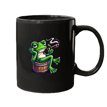 Discover Chill Frog With Cigar Mugs