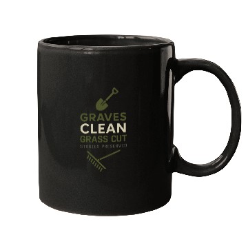 Discover Cemetery Worker Groundskeeper Graveyard Memorial Mugs