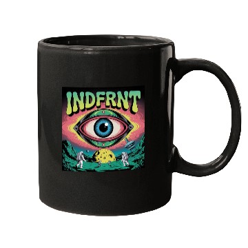 Discover Psychedelic Space Eye – Trippy Cosmic Poster Art Mugs