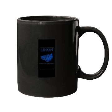 Discover Funny Blue Lemon Slice - Sour Face Escape Mugs