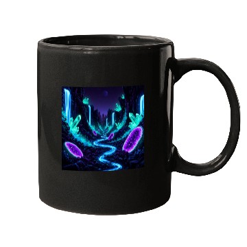 Discover Bioluminescent Crystal Valley Mugs