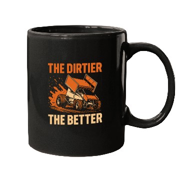 Discover Sprint Car Racing Dirt Track Speed Oval Race Mugs
