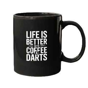 Discover Coffee and Darts Funny Coffee & Darts Mugs