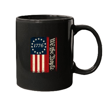 Discover Distressed 1776 Betsy Ross Flag We The People Mugs