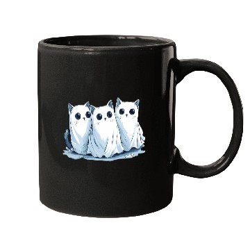 Discover Funny Ghost Cat Mugs