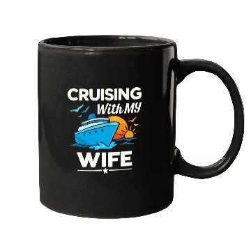 Discover Cruising With My Wife Ship Sunset Mugs