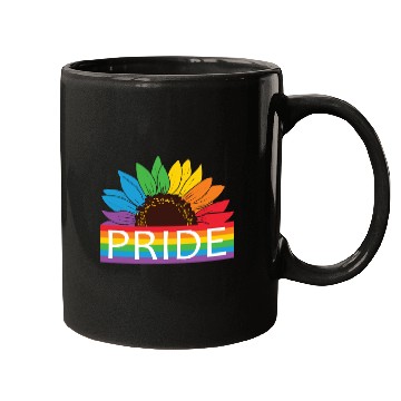 Discover Pride Sunflower Gay Mugs