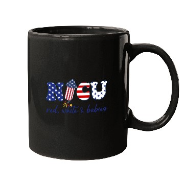 Discover NICU Patriotic Red White Babies Mugs
