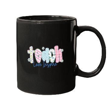 Discover Preppy Teacher Teach Love Inspire Mugs