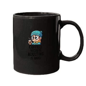 Discover Coffee because adulting is hard Mugs